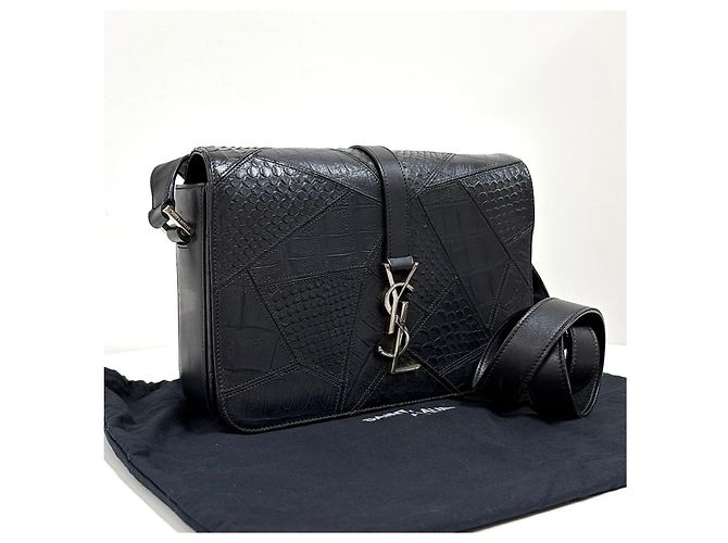 Autre Marque Borsa a tracolla Monogram University Crossbody Black - vista 3