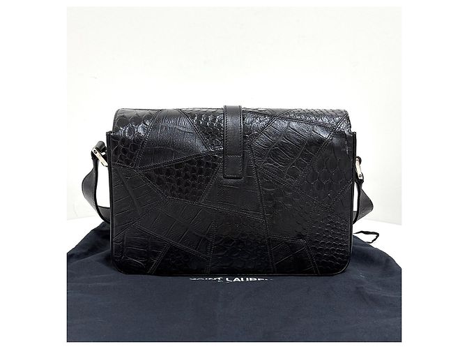 Autre Marque Borsa a tracolla Monogram University Crossbody Black - vista 4