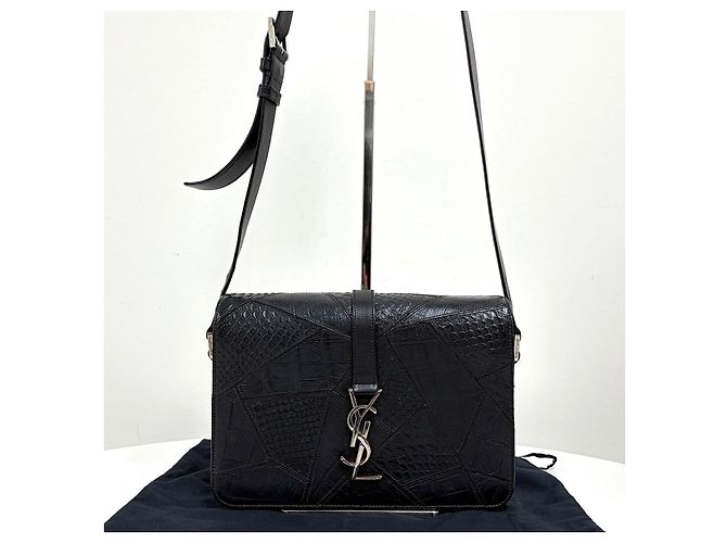 Autre Marque Borsa a tracolla Monogram University Crossbody Black - vista 5