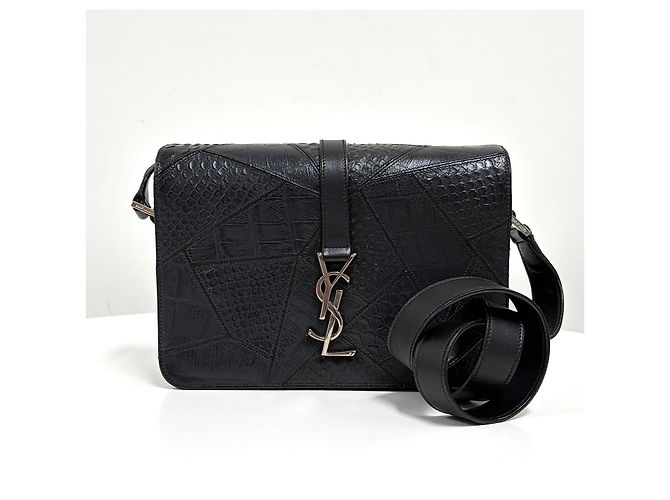 Autre Marque Borsa a tracolla Monogram University Crossbody Black - vista 7
