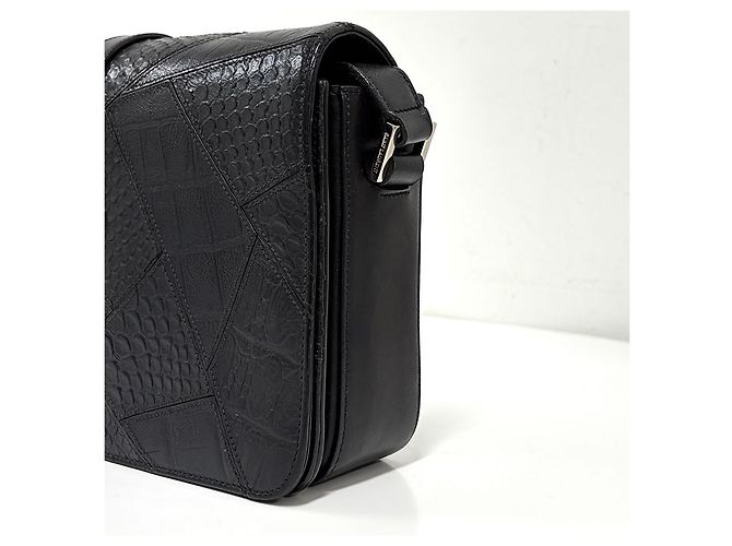 Autre Marque Borsa a tracolla Monogram University Crossbody Black - vista 9