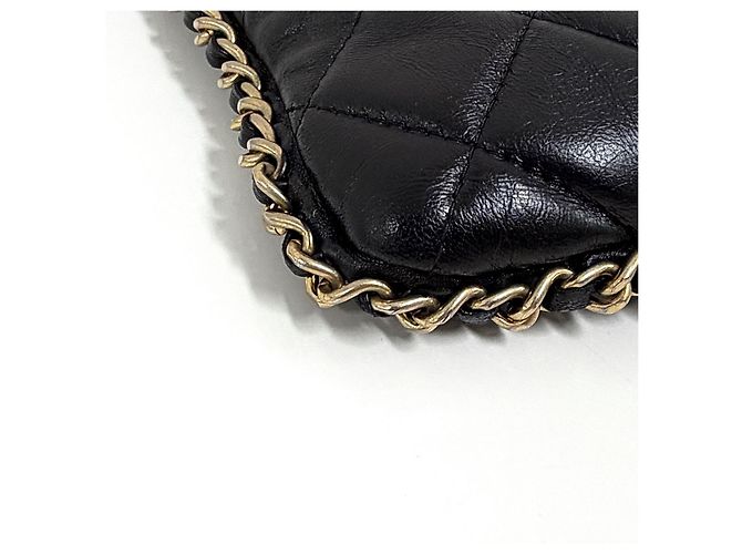 Chanel Clutch con dettaglio a catena Nero - vista 10