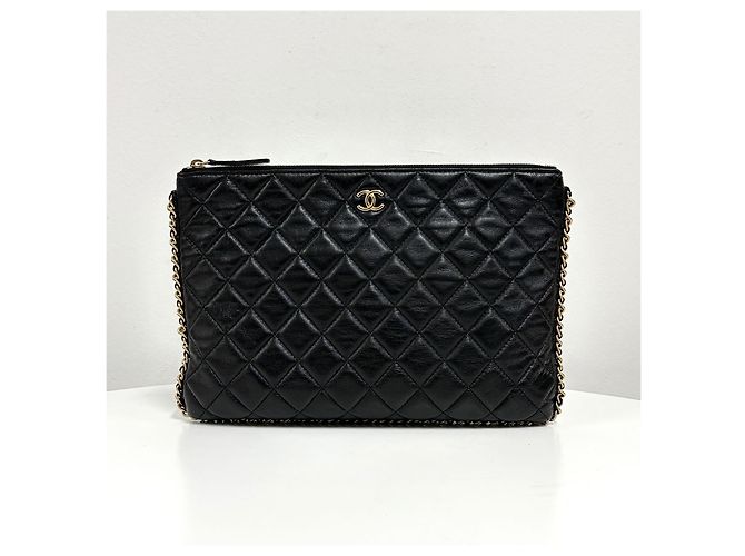 Chanel Clutch con dettaglio a catena Nero - vista 5