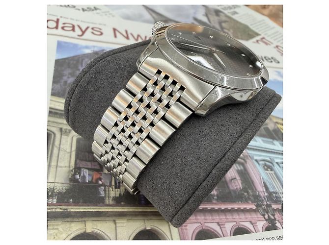 Gucci G-Timeless Quadrante Nero Diamanti Bracciale Rice Grain Quartz - vista 7