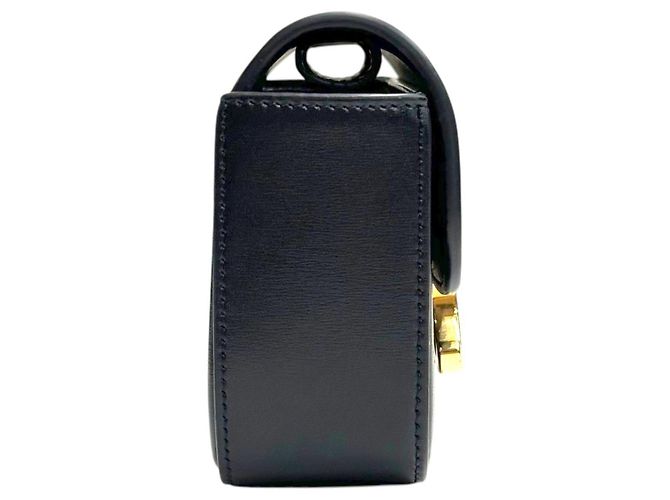 Céline Mini Cloud in vitello lucido nero - vista 4