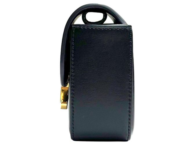 Céline Mini Cloud in vitello lucido nero - vista 5