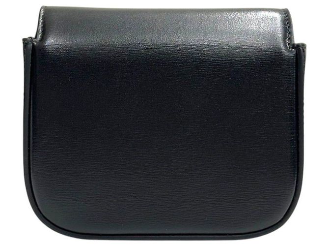 Céline Mini Cloud in vitello lucido nero - vista 9