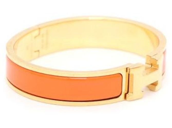 Bracciale Hermès PM Click H Oro Arancio - vista 2
