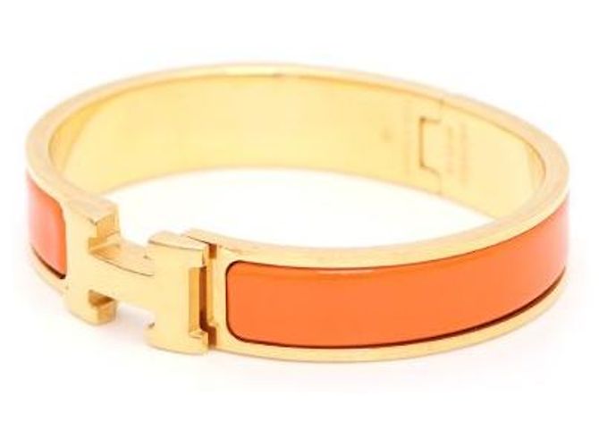 Bracciale Hermès PM Click H Oro Arancio - vista 3