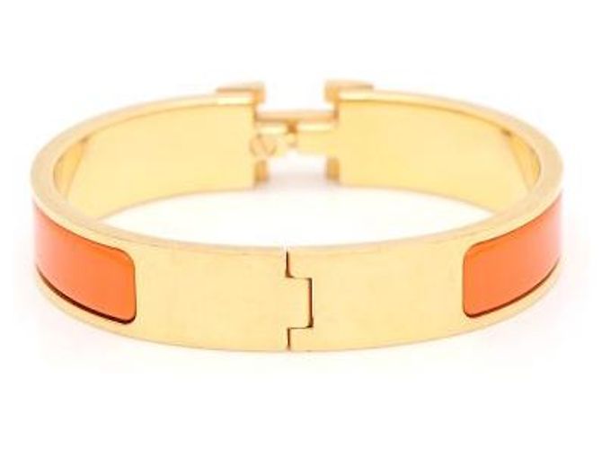 Bracciale Hermès PM Click H Oro Arancio - vista 4