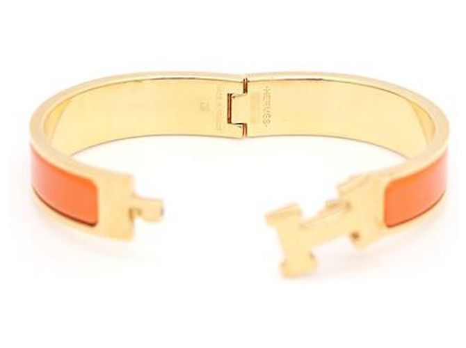 Bracciale Hermès PM Click H Oro Arancio - vista 6