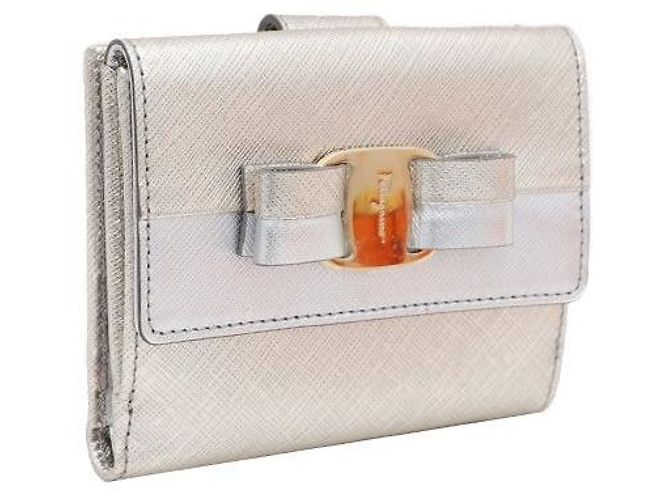 Salvatore Ferragamo Cartera Metálica Compacta - vista 2