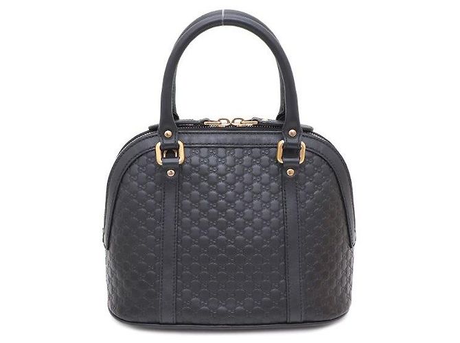 Borsa Mini Dome Micro Guccissima GG nera e borsa a tracolla - vista 3