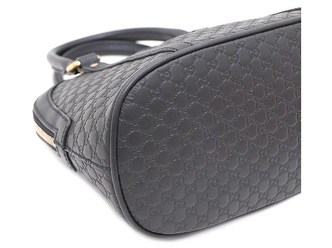 Borsa Mini Dome Micro Guccissima GG nera e borsa a tracolla - vista 6