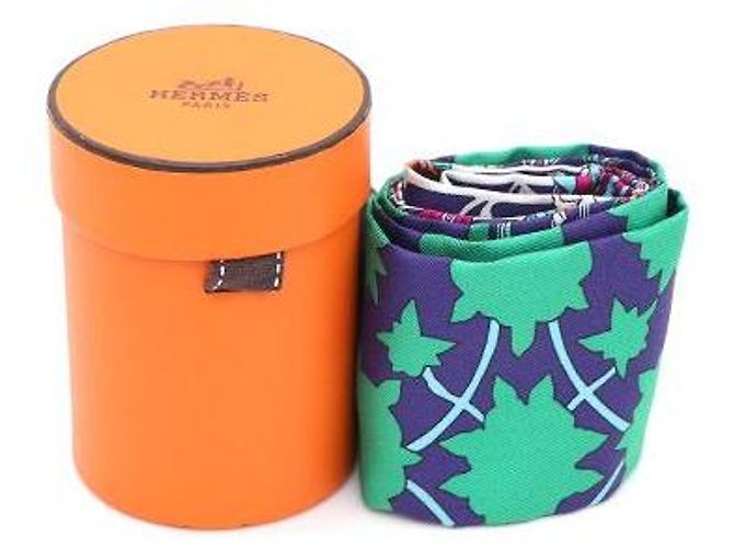 Hermès Seidentuch Twilly Lila - Ansicht 5