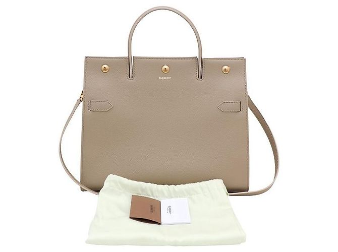 Burberry Borsa Tote e Borsa a Tracolla in Pelle Medium - vista 10