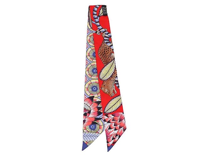 Foulard di seta Twilly Hermès Giallo - vista 2