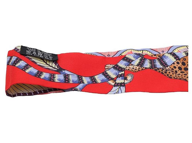 Foulard di seta Twilly Hermès Giallo - vista 5