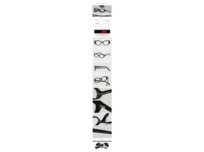 Tom Ford Cat Eye Acetate Glasses for Blue Light Blocking - view 5