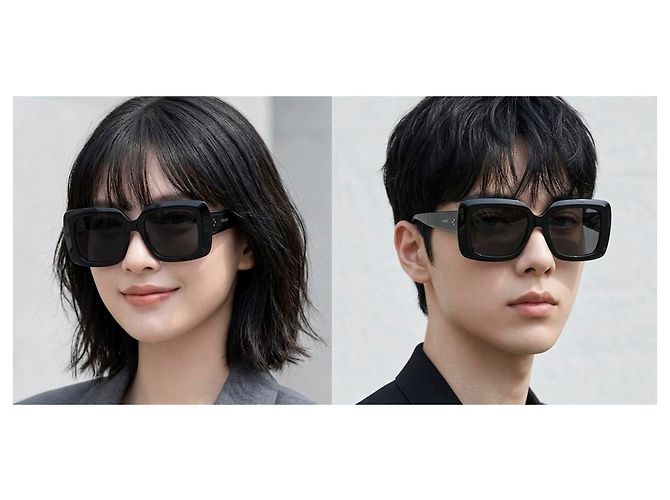 Céline Occhiali da sole Asian Fit Black Bold Acetate Unisex - vista 4