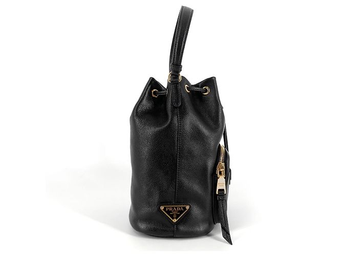 Prada Borsa a secchiello crossbody in vitello - vista 6