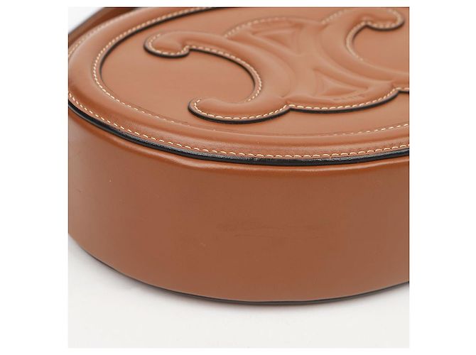Céline Bolso bandolera Triomphe Oval Tan - vista 10