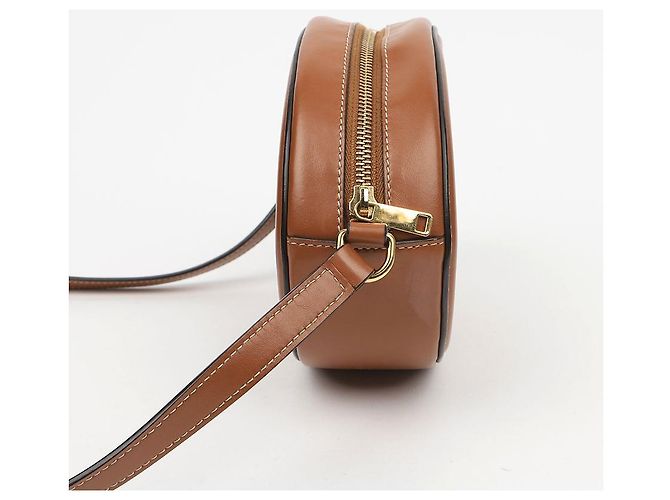 Céline Bolso bandolera Triomphe Oval Tan - vista 5