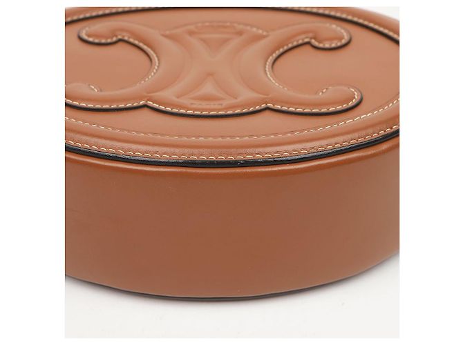 Céline Bolso bandolera Triomphe Oval Tan - vista 9