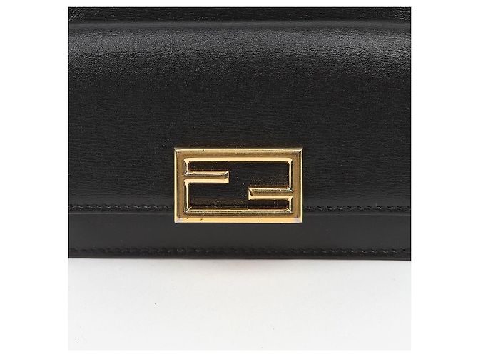 Fendi Tarjetero de bolsillo de cuero Negro - vista 2