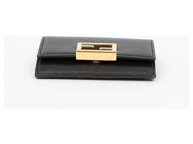 Fendi Tarjetero de bolsillo de cuero Negro - vista 5