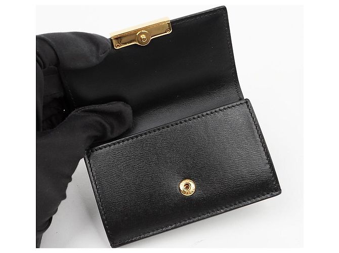 Fendi Tarjetero de bolsillo de cuero Negro - vista 6