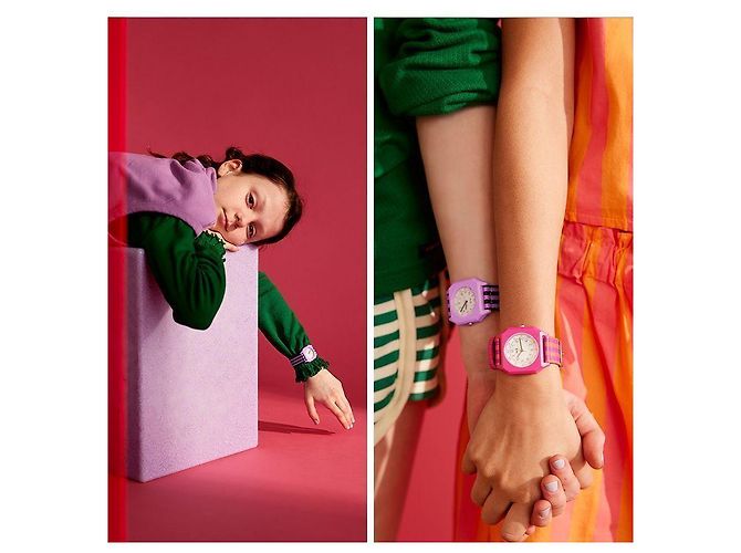 Autre Marque Orologio Field Stripes Lavender - vista 8