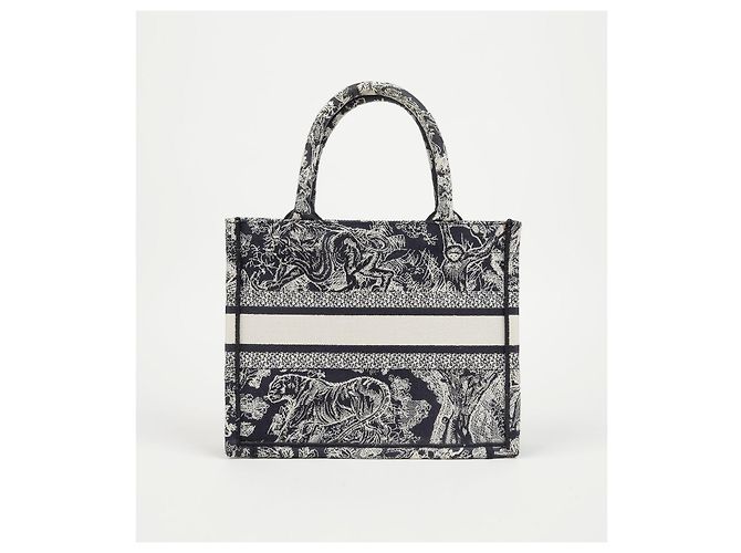 Borsa tote piccola Dior marrone jacquard - vista 3