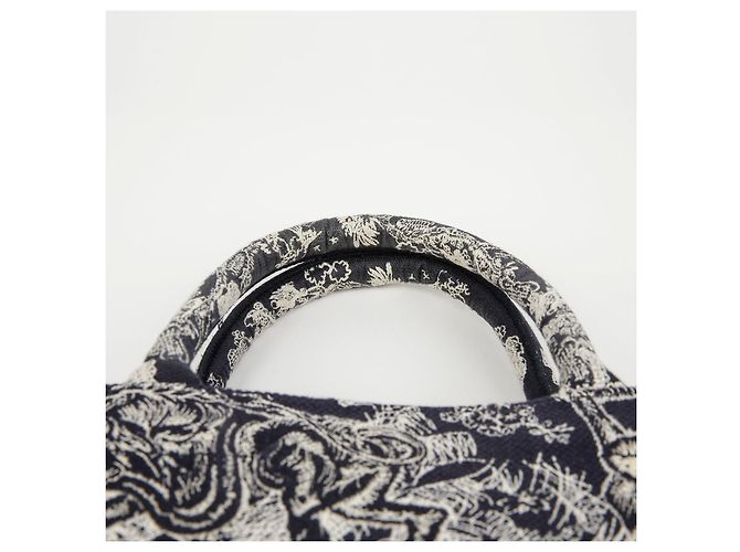 Borsa tote piccola Dior marrone jacquard - vista 6