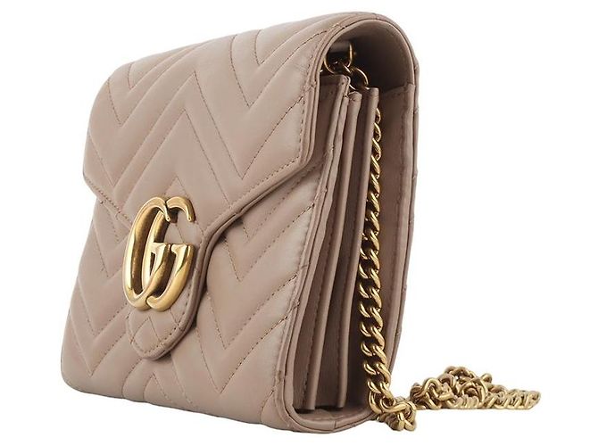 Gucci Borsa a tracolla con catena GG Marmont Matelassé WOC - vista 2
