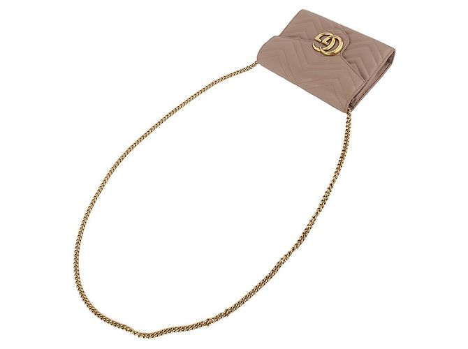 Gucci Borsa a tracolla con catena GG Marmont Matelassé WOC - vista 4