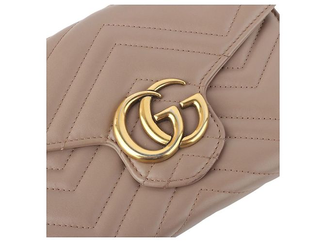 Gucci Borsa a tracolla con catena GG Marmont Matelassé WOC - vista 8