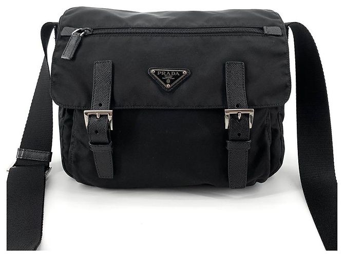 Prada Borsa Messenger a Tracolla in Re-Nylon con Logo Triangolare - vista 2