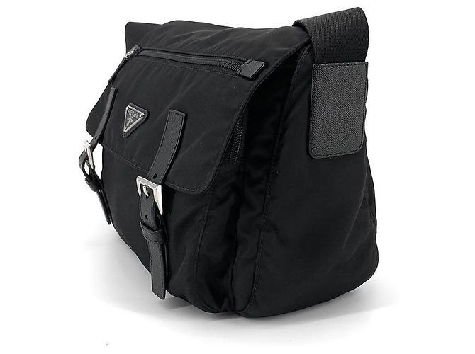 Prada Borsa Messenger a Tracolla in Re-Nylon con Logo Triangolare - vista 3