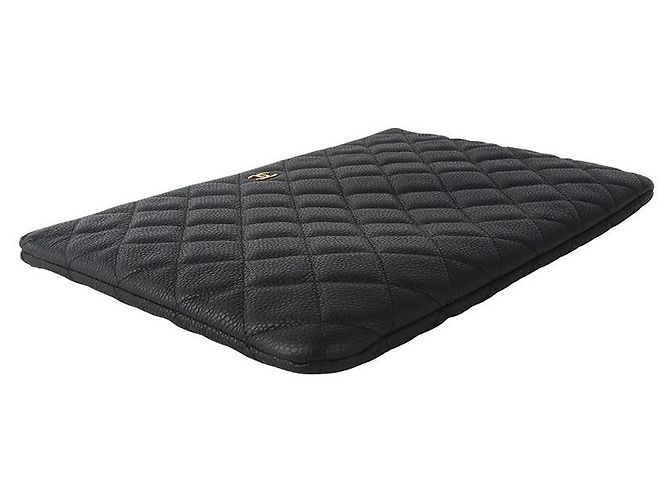 Chanel Clutch Caviar Gold New Medium - vista 3