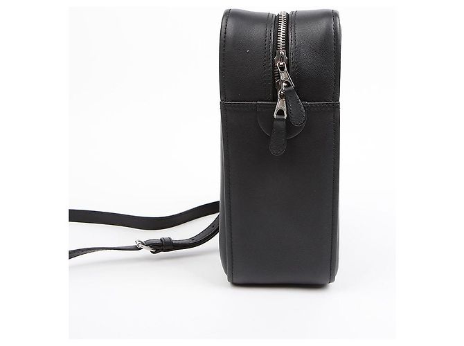Balenciaga Borsa a tracolla Triangle Duffle in pelle Nero - vista 6