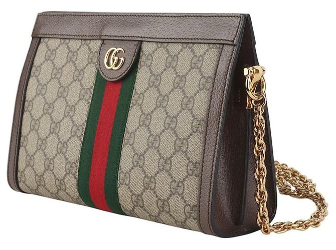 Gucci Borsa a tracolla Ophidia Chain GG Supreme - vista 2