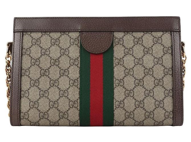 Gucci Borsa a tracolla Ophidia Chain GG Supreme - vista 3