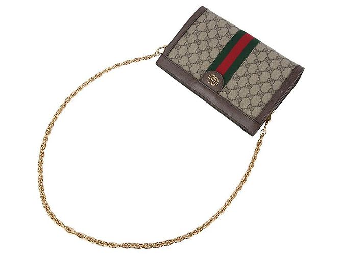 Gucci Borsa a tracolla Ophidia Chain GG Supreme - vista 4