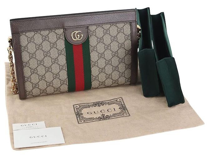 Gucci Borsa a tracolla Ophidia Chain GG Supreme - vista 8