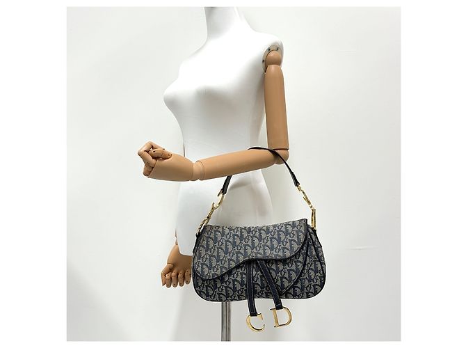 Dior Borsa a tracolla Oblique Double Saddle - vista 3
