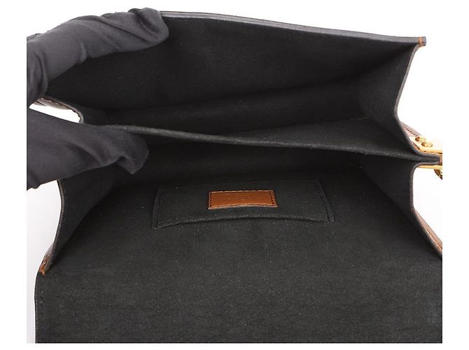 Louis Vuitton Borsa Dauphine Mini Monogram Reverse Canvas - vista 12