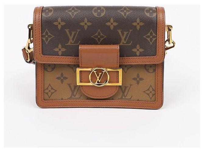 Louis Vuitton Borsa Dauphine Mini Monogram Reverse Canvas - vista 2
