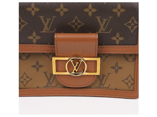 Louis Vuitton Borsa Dauphine Mini Monogram Reverse Canvas - vista 3