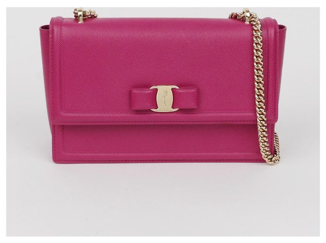 Salvatore Ferragamo Borsa a tracolla Genie Medium Chain - vista 2